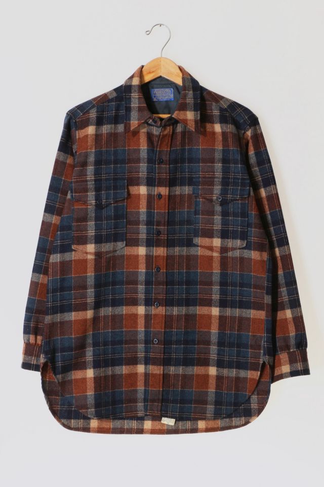 Vintage 1980s Pendleton Wool Overshirt Made in USA | Urban Outfitters