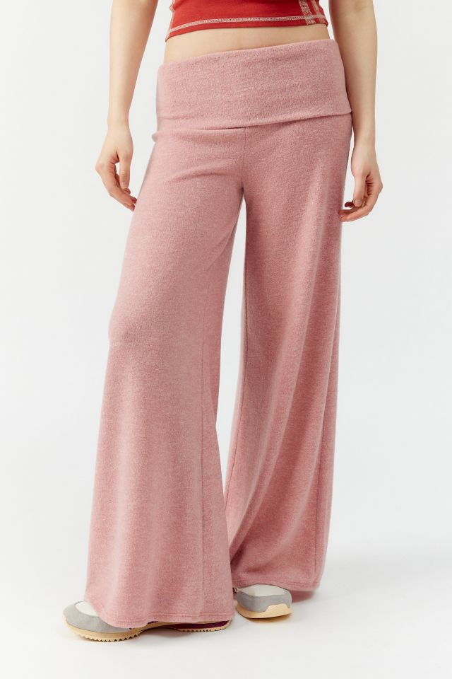 Out From Under Low-rise Foldover Lounge Pant in Pink