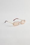 Carter Rimless Rectangle Sunglasses