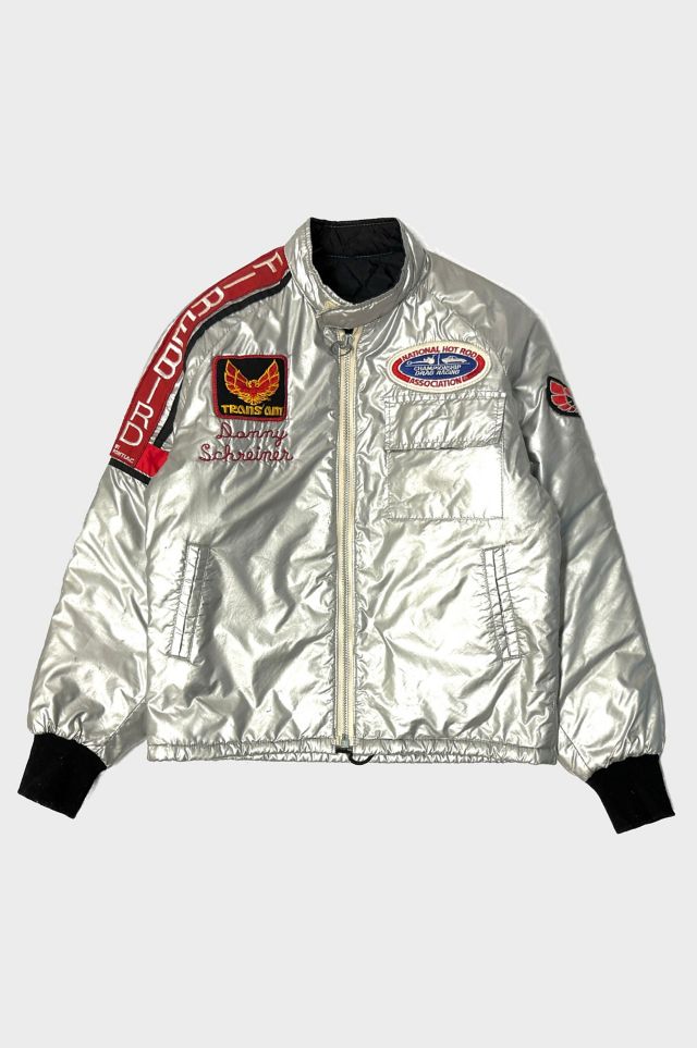 Vintage 1980 s Firebird Drag Racing USA Chainstitched Zip Racing Jacket Urban Outfitters