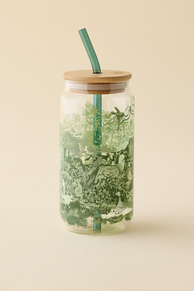 Classic Patterned To-Go Glass Tumbler