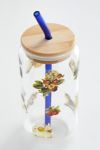 Classic Patterned To-Go Glass Tumbler