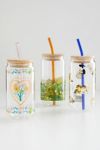 Classic Patterned To-Go Glass Tumbler