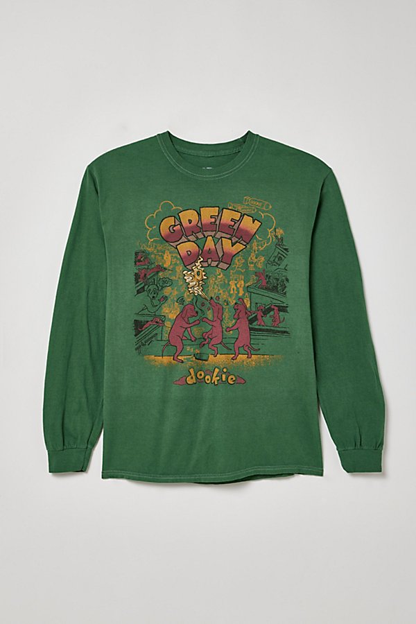 Urban Outfitters Green Day Dookie Long Sleeve Tee In Green, Men's At
