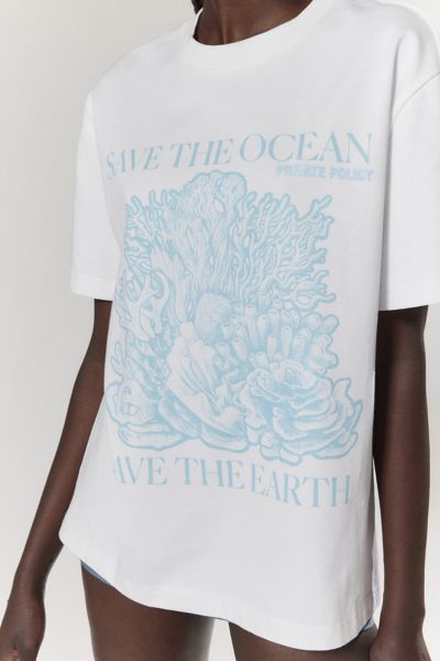 Private Policy Save The Ocean Graphic Tee