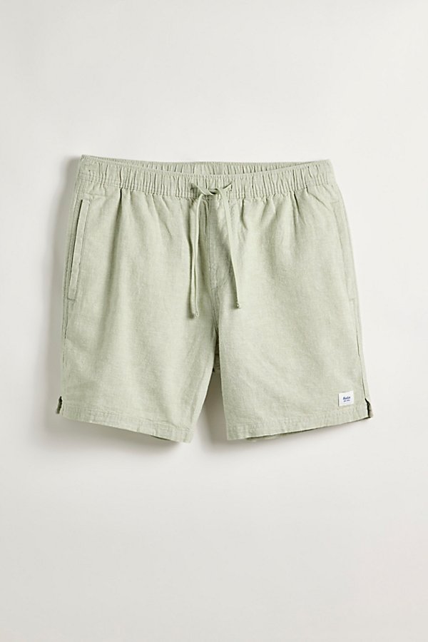 Shop Katin Isaiah Linen Local Short In Olive, Men's At Urban Outfitters