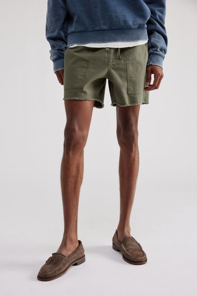 Shop Katin Uo Exclusive Cutoff Trail Short In Olive, Men's At Urban Outfitters