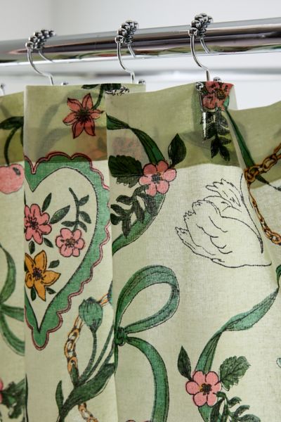 Mariya Icon Patterned Shower Curtain