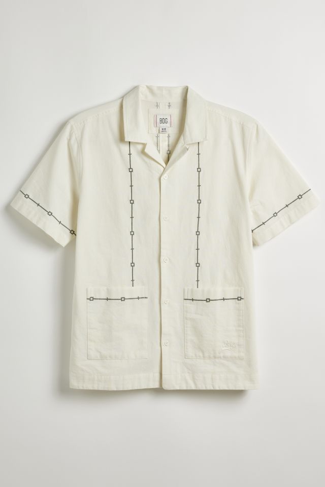 BDG Embroidered Button-Down Shirt #1