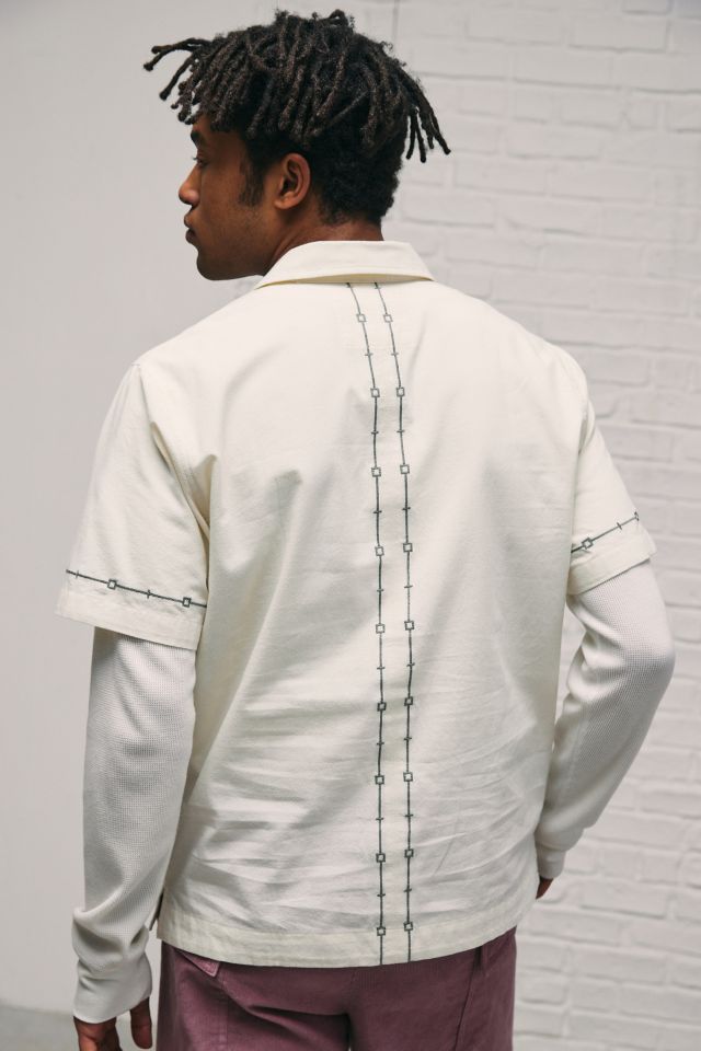 BDG Embroidered Button-Down Shirt #3