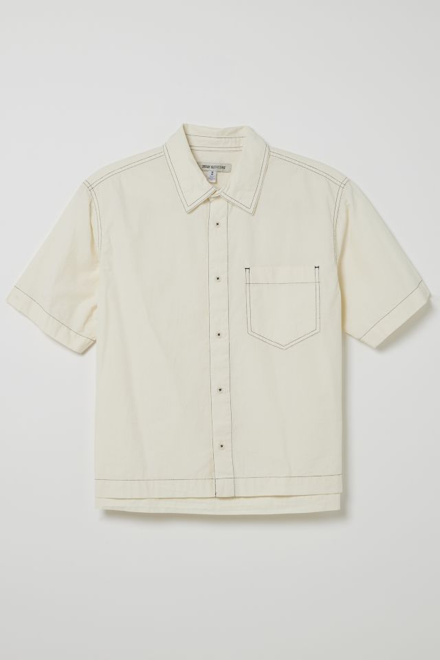 UO Cooper Solid Button-Down Shirt #1