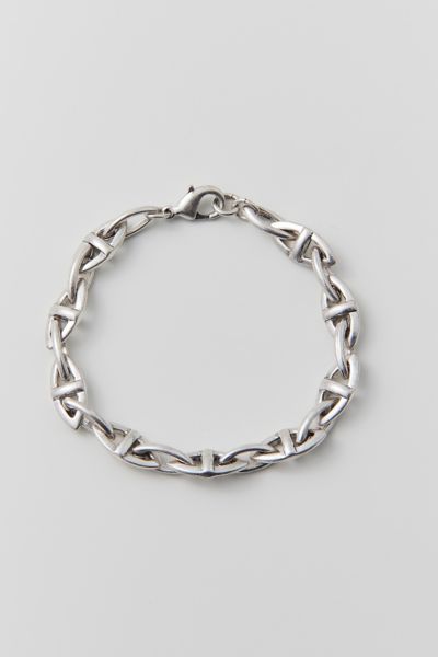 Urban Outfitters Cyrus Pointed Chain Bracelet In Silver, Men's At