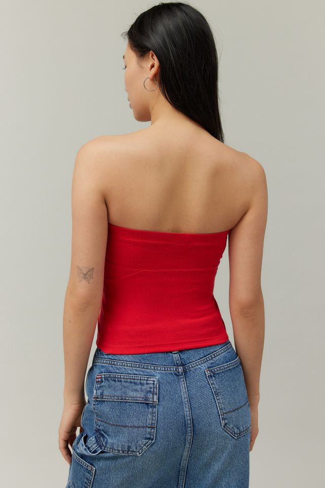 BDG Becca Ribbed Tube Top | Urban Outfitters