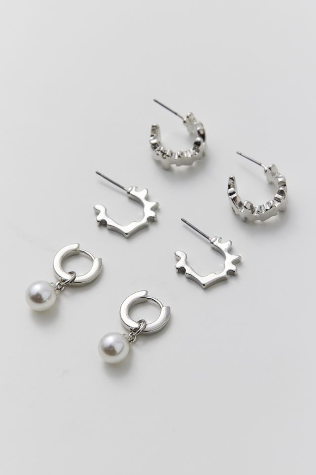 Billie Metal Hoop Earring Set #1