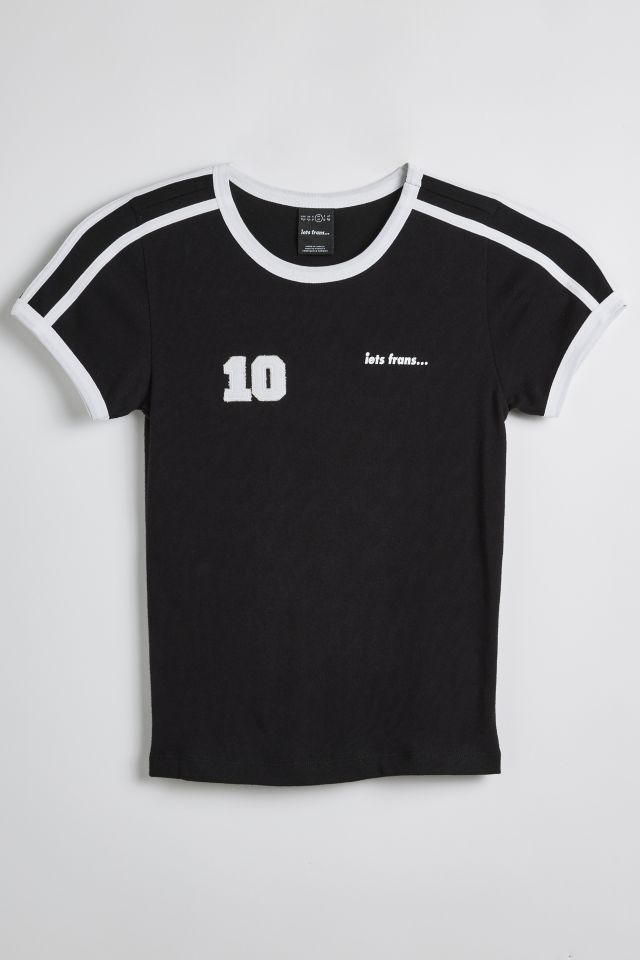 iets frans... Soccer Stripe Ringer Baby Tee #1