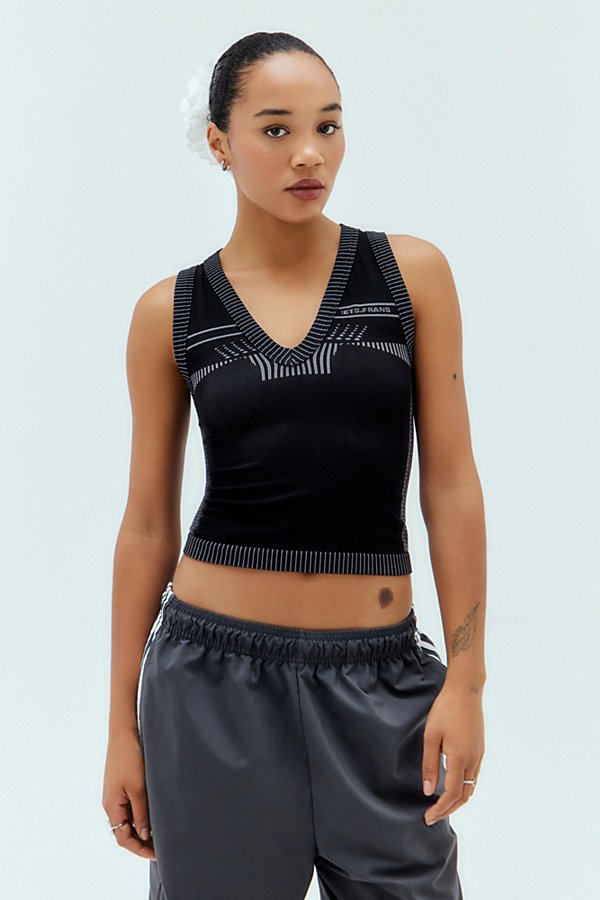 Iets Frans . Lara V-front Top In Black At Urban Outfitters