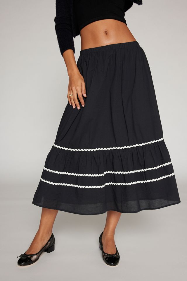 Sorcha Pearl A-Line Midi Skirt