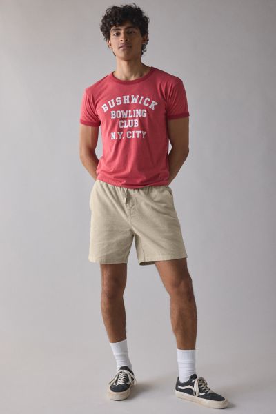 Katin Ward Waffle Cord Short In Moon, Men's At Urban Outfitters