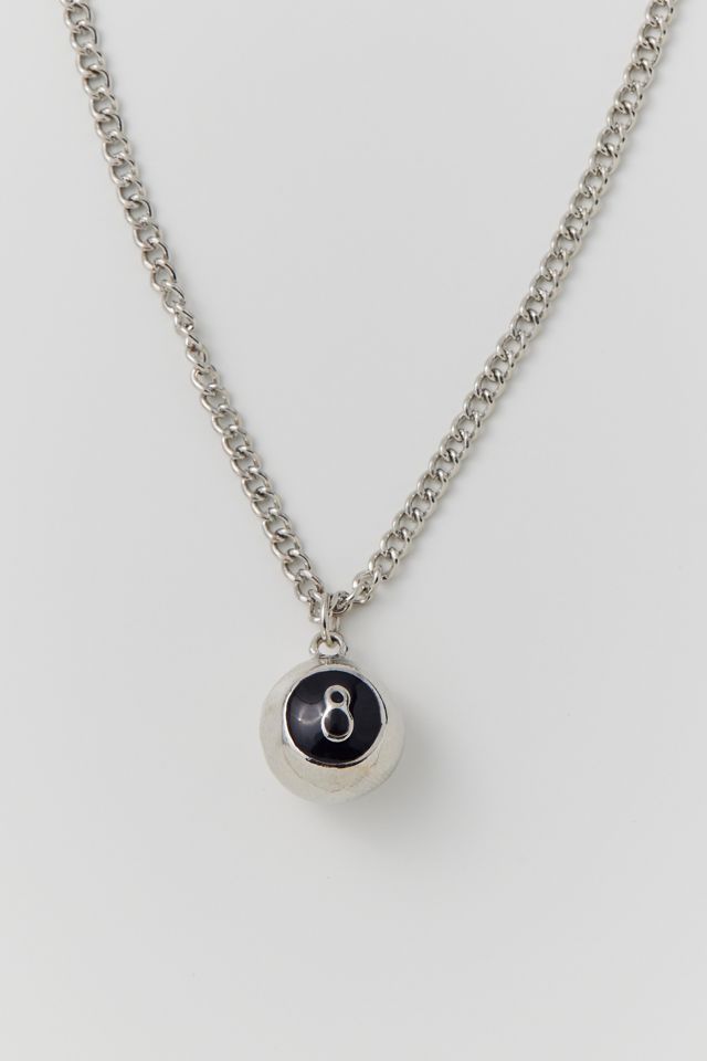 8-Ball Stainless Steel Pendant Necklace | Urban Outfitters