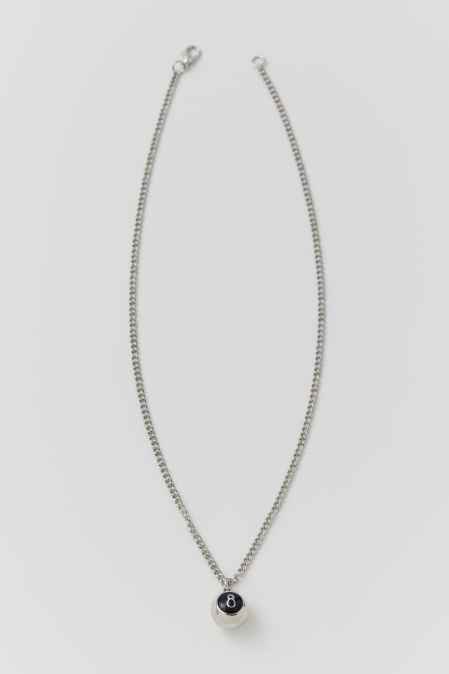 Collier Pendentif Boule de Billard en Acier Inoxydable #1