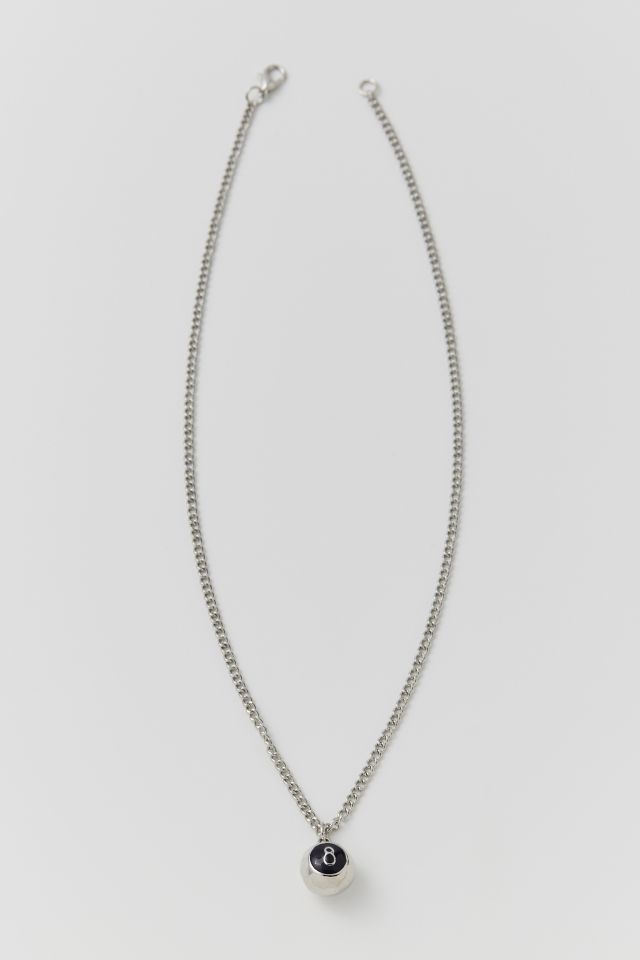 8-Ball Stainless Steel Pendant Necklace | Urban Outfitters