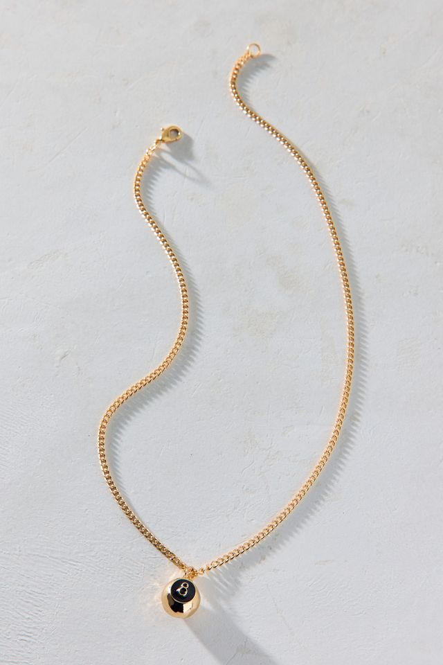 8-Ball Stainless Steel Pendant Necklace #1