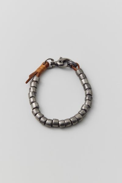 Urban Outfitters Isaak Metal Bracelet In Silver, Men's At