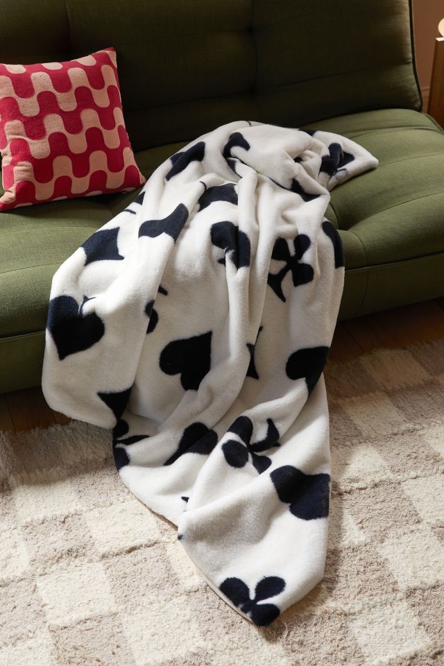 Harper Faux Fur Printed Throw Blanket #1