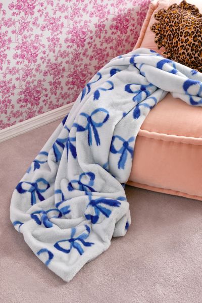 Harper Faux Fur Printed Throw Blanket