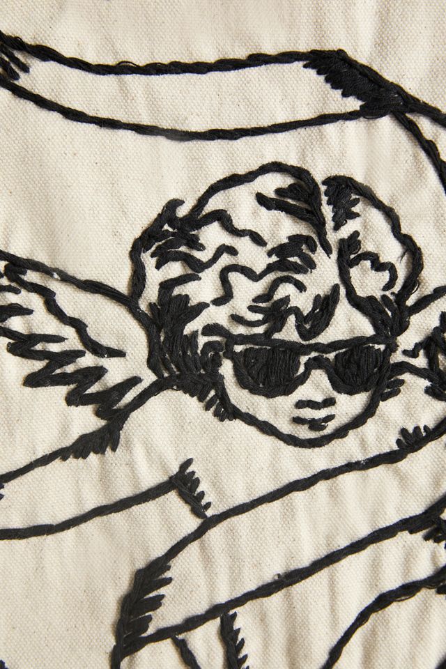 Cherub Embroidered Tapestry #2