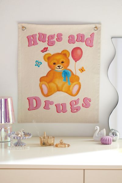 Shop Urban Outfitters Hugs Tapestry In Assorted At