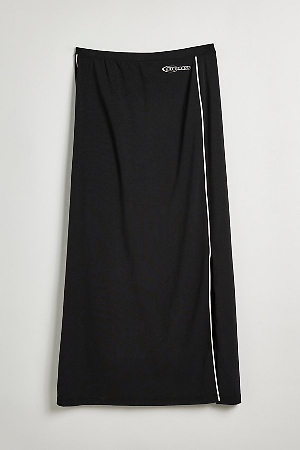 Iets Frans . … Piped Column Maxi Skirt In Black At Urban Outfitters