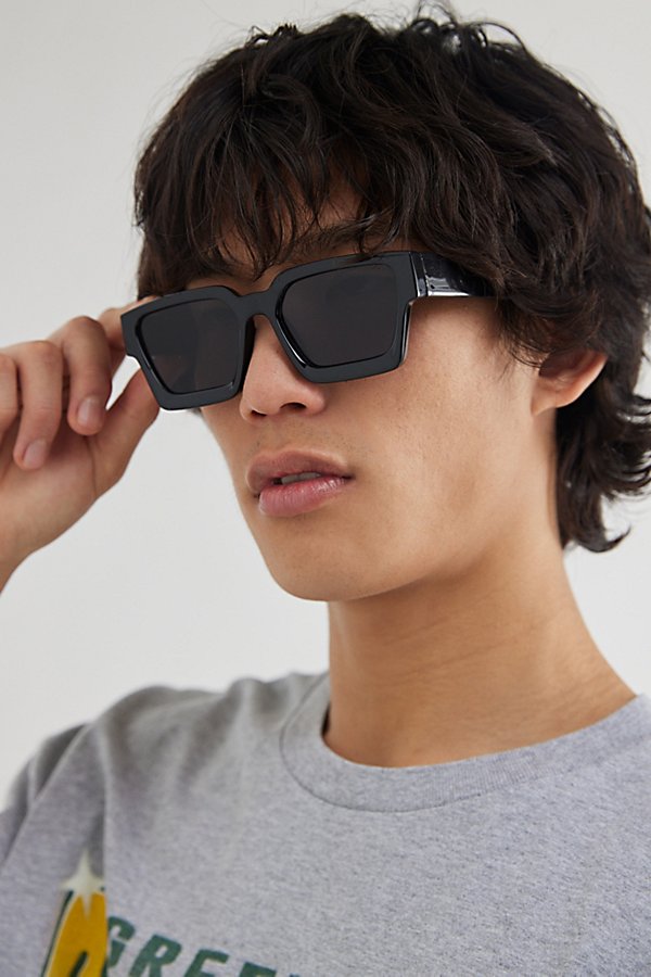 Urban Outfitters Keegan Square Sunglasses In Black, Men's At