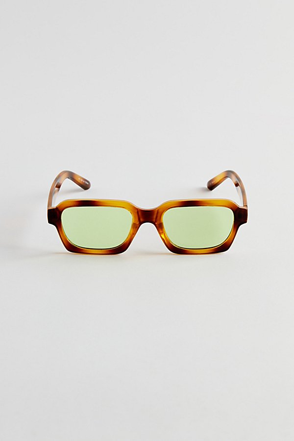 Urban Outfitters Pascal Plastic Rectangle Sunglasses In Brown, Men's At