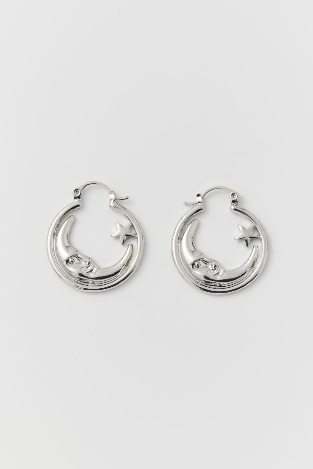 Moon Hoop Earring #1