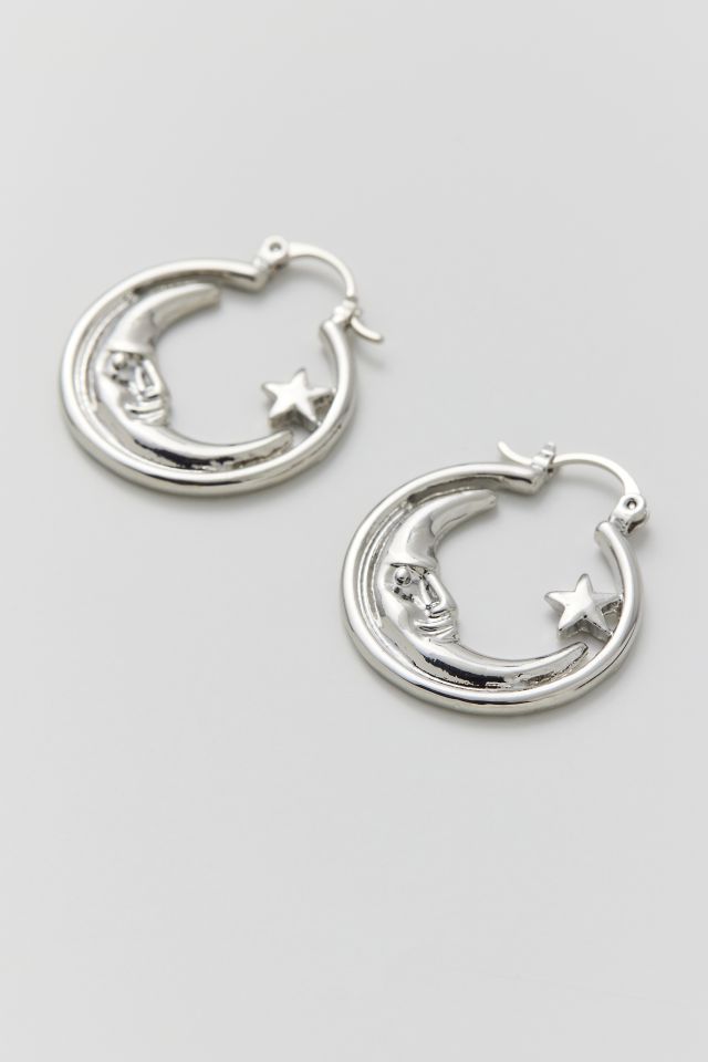 Moon Hoop Earring #2