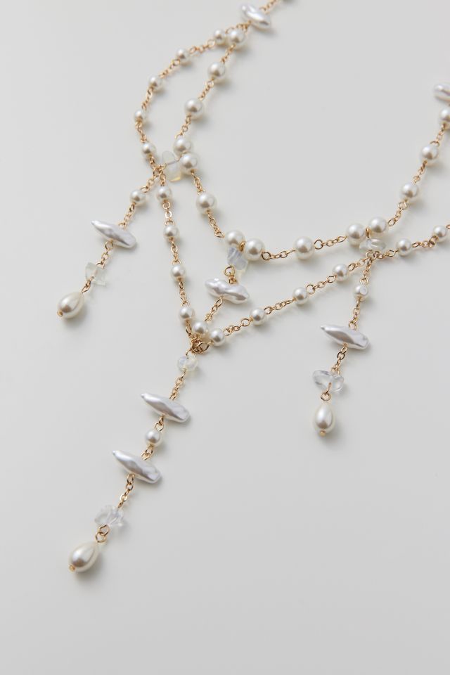 Pearl And Bead Statement Necklace #2