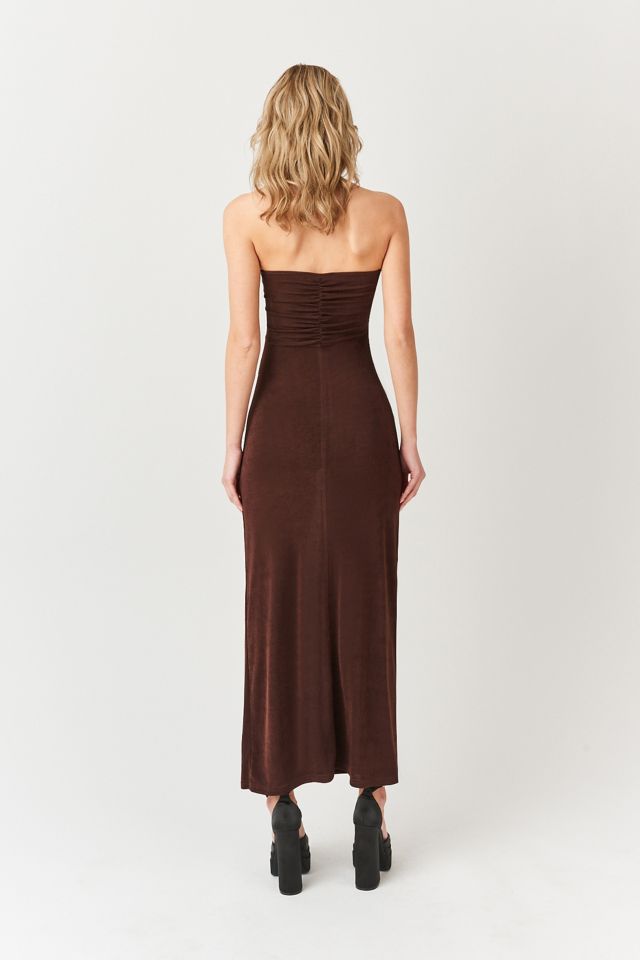 Amy Lynn Strapless Rose Ruffle Maxi Dress #3