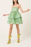 Amy Lynn Sara Strapless Ruffle Mini Dress