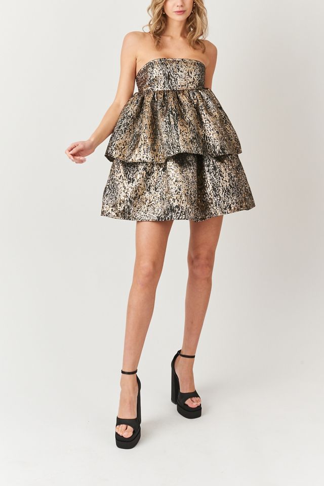 Amy Lynn Sara Strapless Ruffle Mini Dress #1