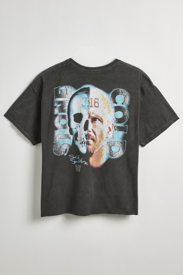 WWE UO Exclusive Stone Cold Steve Austin Cropped Graphic Tee #1