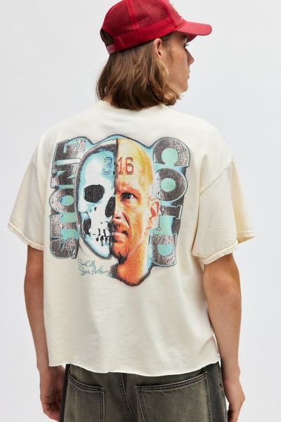 WWE UO Exclusive Stone Cold Steve Austin Cropped Tee