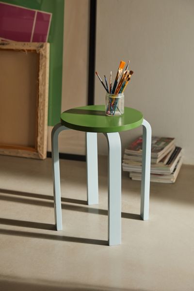 Urban Outfitters Silas Stool In Blue At  In Green