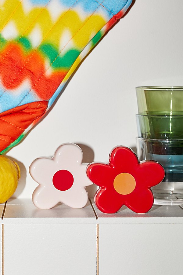 Shop Doiy Daisy Salt & Pepper Shaker Set In Red At Urban Outfitters