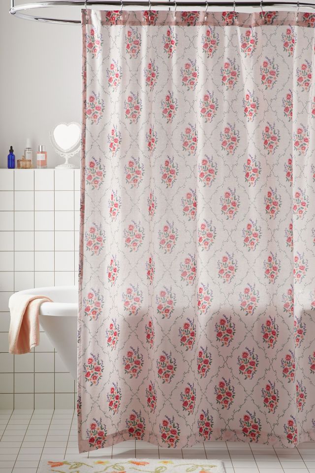 Georgette Vintage Wallpaper Shower Curtain Urban Outfitters