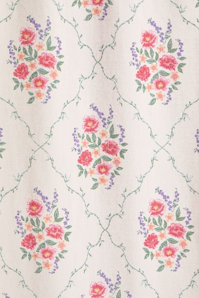 Georgette Vintage Wallpaper Shower Curtain #1