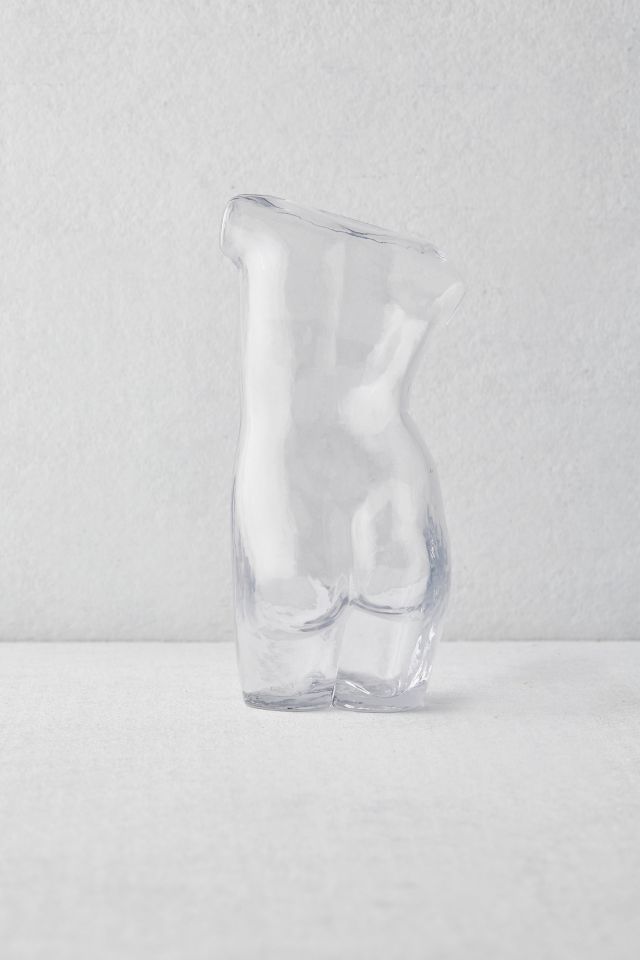 Vase en verre en forme de corps #4
