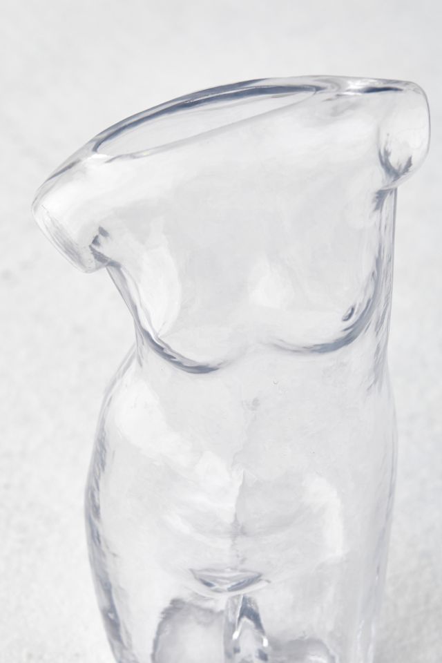 Vase en verre en forme de corps #5