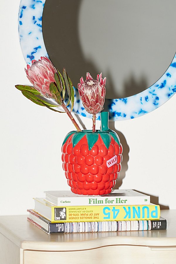 Shop Doiy Raspberry Vase In Red At Urban Outfitters