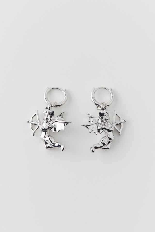 Devil Charm Hoop Earring #1